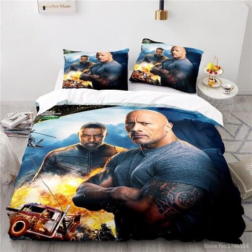 3D Movie Car Racing Fast & Furious Bedding Set Queen King Size Duvet Cover Set Quilt Cover Pillowcase Home Textile for Boy Adult