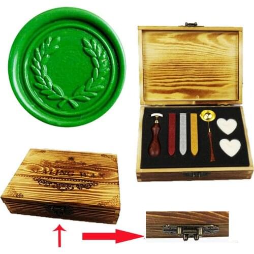 The olive branch Wax Seal Stamp Set Vintage Classical Wax Stamp Kit for Cards Envelopes Invitations Wine Packages