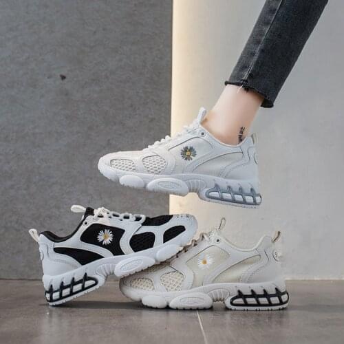 2020 summer new fashion all-match old shoes small daisy thin breathable womens shoes sports casual shoes X307
