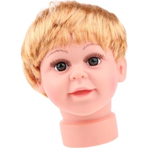 Lovely Realistic Baby Child Head Mannequin Head Wig For Hat Cap Display M