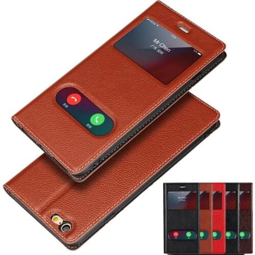 Original Genuine Leather Case for iPhone SE 5s 5 6 6s 7 8 Plus XR XS XS Max Ultra-Thin retro business flip cover case