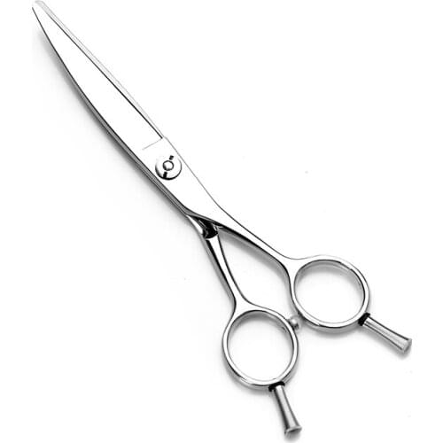 Professional Dogs Cats Pets grooming Hair Shears Hairdressing Scissors Cutting Shears Bent Up Curved Scissors with Scissor bags