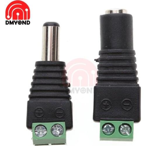 5pair 5 x Male + 5 x Female 2.1x5.5mm DC Power Cable Jack Adapter Connector Plug Led Strip CCTV Camera Use 12V