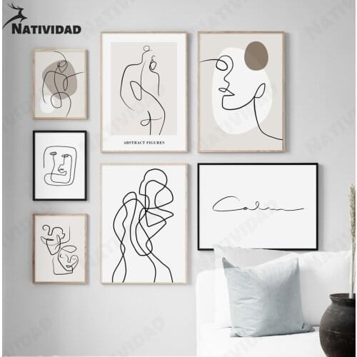 Nordic Landscape Canvas Painting Wall Art Decor Poster Elegant Beach Print Poster Living Room Bedroom Home Decoration