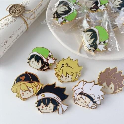 Cartoon Style Aotu World Hard Enamel Pins Grenada Golden Thunder Lion Gadros Vute Anime Avatar Metal Brooch Backpack Badge Gift