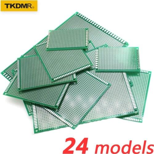2pcs Electronic PCB Board 3x7cm Diy Universal Printed Circuit Board 3*7cm Double Side Prototyping PCB For Arduino Copper Plate