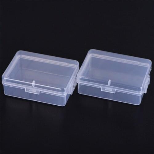 2Pcs/pack Adjustable Jewelry Necklace Transparent Storage Box Case Holder Craft Organizer Beads Jewelry Container