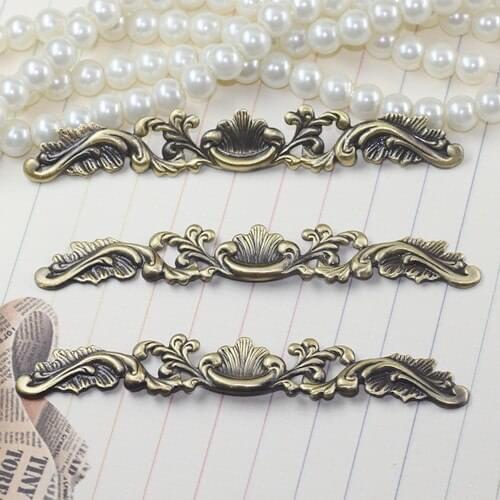 20pcs/lot 7mm*78mm Antique Bronze Vintage Copper bookmark Filigree Wraps Connectors Charm DIY decoration bobby pin Accessories