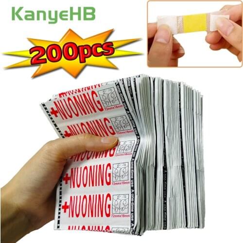 200pcs Band-Aid Breathable Wound Hemostasis Sticker Thin & Ultra Light Woundplast First Aid Bandages Home Travel Emergency A420