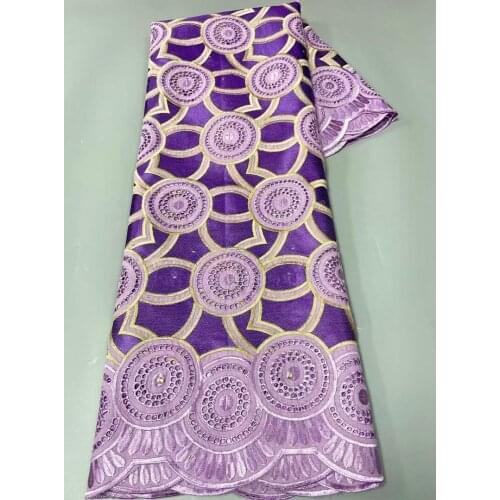 2021 Best Quality African Swiss Voile Lace Fabrics Embroidery in Switzerland 100% Cotton Dubai Dry Cotton Lace Fabric 5yards