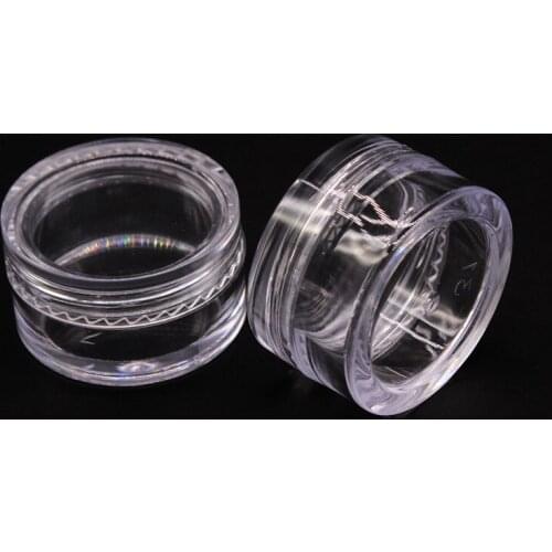 500Pcs 10 Gram Cream Bottle Cosmetic Empty Jar Pots Plastic Transparent Vial Powder Storage Container For Eye shadow Makeup