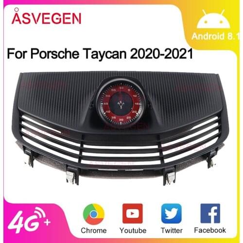 Car Stopwatch For Porsche Taycan 2020-2021 Interior Dashboard Center Clock Compass Time Electronic Meter Clock Accessional