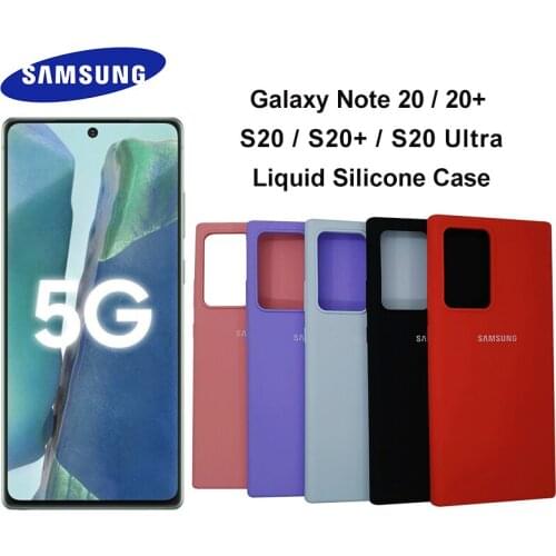 Samsung Galaxy S20FE S20 Note 20 Ultra Case Silky Silicone Cover Soft-Touch Back Protective Case For Galaxy S20 plus S20+ note20