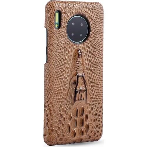 Dragon Pattern Genuine Leather Phone Back Cover for Huawei Mate 30 Pro Case Classic Style Luxury Shockproof for Huawei Mate 30