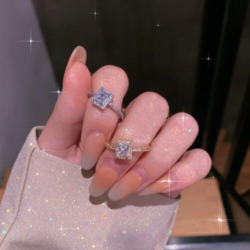 Кольца с фианитами для женщин Cootea China At AliExpress