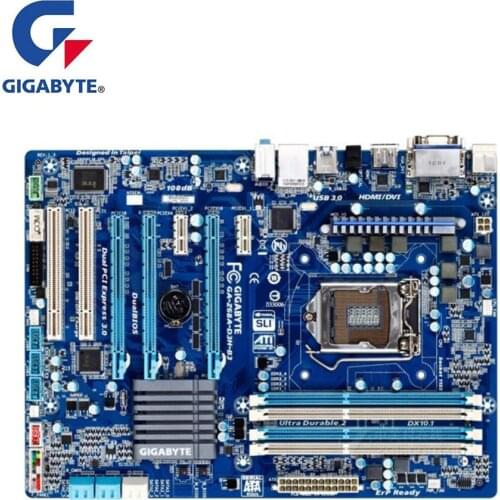 For Gigabyte GA-Z68A-D3H-B3 Z68A-D3H Motherboard LGA 1155 DDR3 For Intel Z68 Used Desktop Mainboard USB3.0 SATA PCI-E X16 3.0