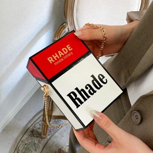 Crossbody Purses 2021 New Luxury Handbag Female Bag Designer Small Cute Bag Unique Design of Cigarette Case Shape Fashion Bag