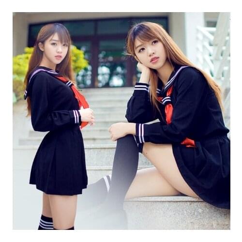 Jigoku Shojo Cosplay Costume Hell Girl Enma Ai Cosplay Costume JK Student School Uniform Sailor Suit Japanese Anime skirt