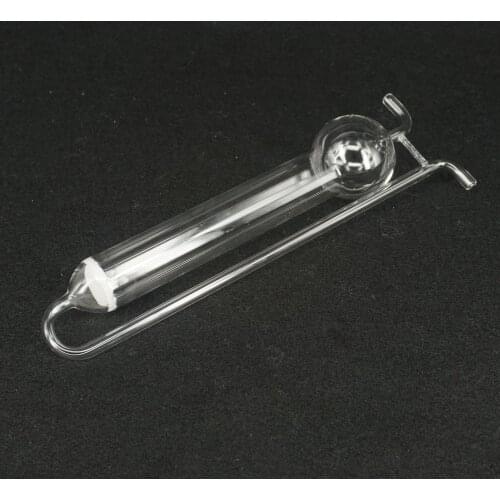 75ml Lab Clear Glass Porous Absorbing Tube U-shape Gas Sampling Bottle Glassware
