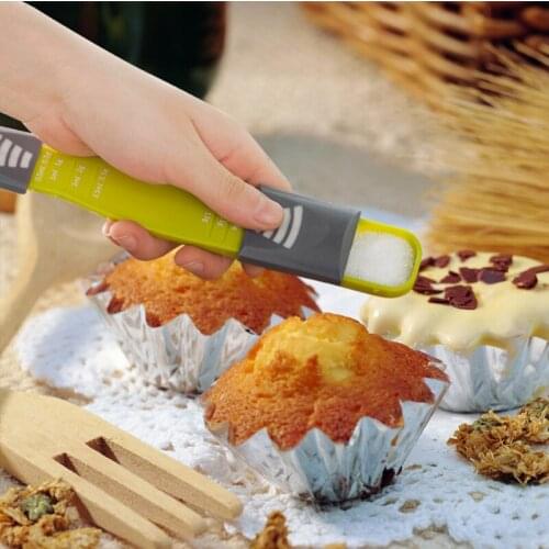 NHM 1 pcs The kitchen octameter scale spoon can be used to measure the amount spoonful spoon