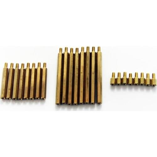 Copper Pillar M3 Brass Connector Support Circuit Board Installed Column Diy Tracked Crawler Caterpillar Robot Part Accessory