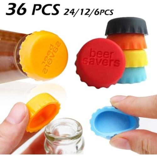 Reusable Silicone Bottle Fresh-Keeping Cap Sealed Beer Bottle Cap Vinegar Soy Sauce Bottle Soda Cola Cap Wine Protective Stopper