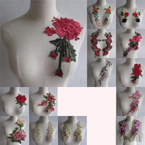 Fashion Lace Collar Applique Decoration Clothing DIY Embroidery Craft Applique Sewing Fabric Collar Accessories