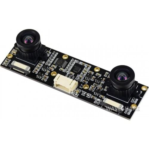 Waveshare Binocular Camera Module, Dual IMX219, 8 Megapixels, Stereo Vision, Depth Vision