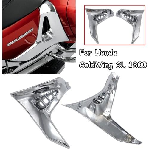 Motorcycle Chrome Left Right Parts Modified accessories For Honda GoldWing GL 1800 GL1800 Chrome Triangle Cover