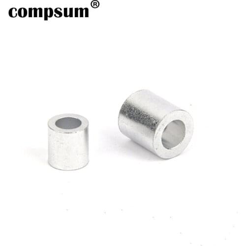 Round hole Aluminum Sleeve Wire Crimp Sleeve Wire Aluminum Ferrules Cable Stopper Crimp Rope Hardware
