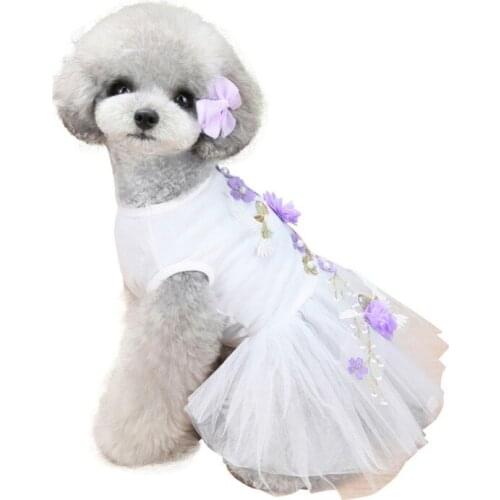 2 Pack Dog Dress Fashion Dog Clothes Polyester Dogs Cats Puppy Shirts Vest Pet Apparel Fashion Cartoon Rural Style Pet Clothing