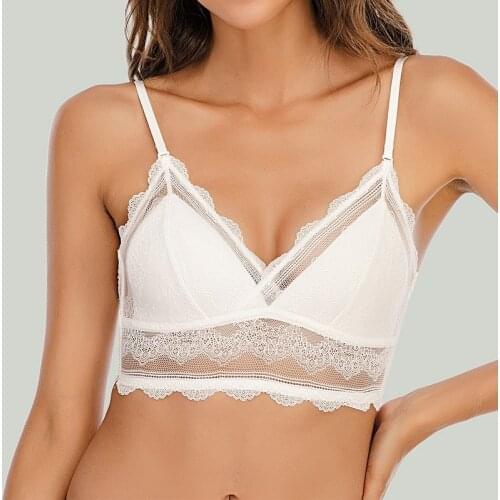 Sexy Invisible Bra Backless Strapless Brassiere Thin Underwear Low Back Mesh Lace Bralette Women Lingerie Push Up Biustonosz