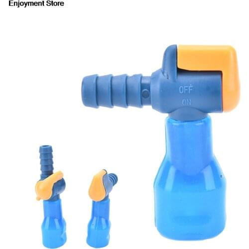 Blue 1pcs Outdoor Water Bags Tube Silicone 90 Degree Straight Hydration Pack Suction Nozzle Bite Valve Camping Hiking