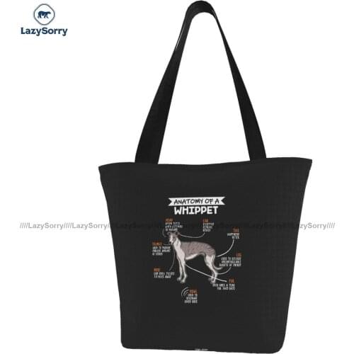 Greyhound Shopping Bag Student Bulk Handbags Reusable Cloth Work Bags