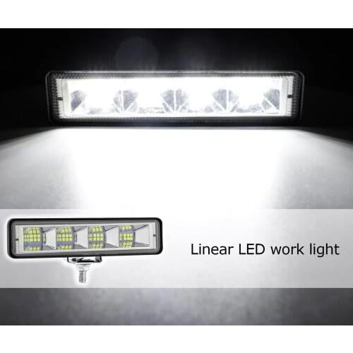 72W 12V 60V 24LED Flush Mount Offroad LED Work Light Pods 4x4 4WD ATV Truck LED Lamp For Car SUV Tractor Off-road Car Accessorie