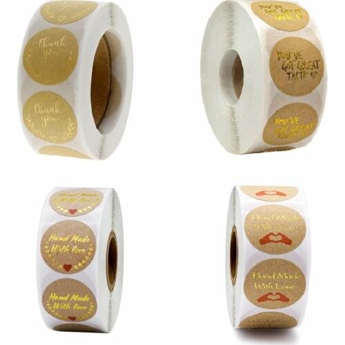 Gold Thank you stickers Round 1 inch Wedding Stickers labels for Party Favors Decoration Envelope Seals Stationery Stickers