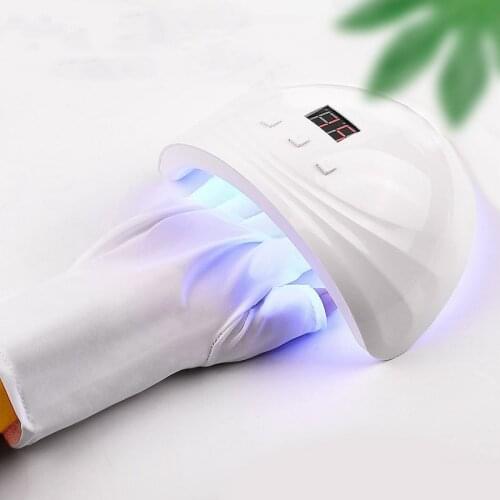 1 Pair UV Protection Glove Nail Art Gel Anti UV Glove UV LED Lamp Nail Dryer Light Nail Art Tool Nail Supplies Nail Tools