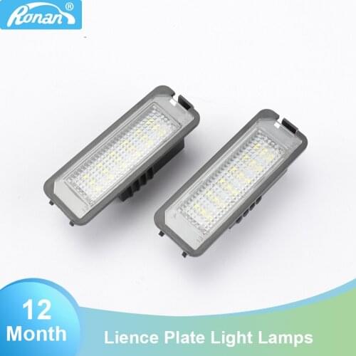 18SMD LED License Plate Lights for Volkswagen GOLF4/GOLF5/GOLF6/GOLF7/Lupo/Scirocco/Polo/Passat B7/ Beetle For Skoda&Seat