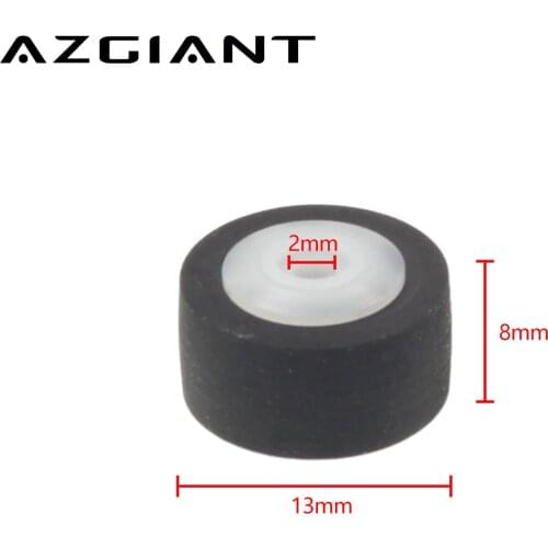 2pcs 13x8x2mm Card Seat Audio Pinch Roller Belt Pulley Tape Recorder Belt Pulley Wheel Amplifiers Deck for SONY K850ES TEAC