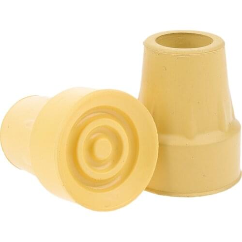 2Pcs 22mm Rubber Anti-slid Crutch Ferrule Rubber End Cane Replacement Tip Cover Pad for Elder Patients