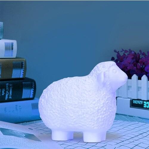3d printing sheep lamp new strange night light lunar lamp led light smart home lamp gift Drop shipping