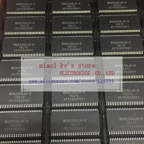 [ 5pcs~10pcs ]100%New original; W9825G6JH-6 W9825G6JH W9825G6 TSOP54 -IC DRAM 256M(16M x 16) 166MHz 3V-3.6V PARALLEL 54TSOP