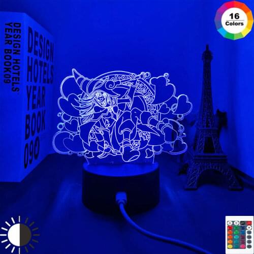 Anime 3d Light Yu Gi Oh Render for Childrens Bedroom Decoration Night Light Manga Gift Table Led Night Lamp Render Yu Gi Oh