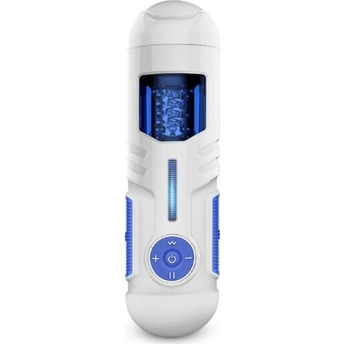 ZINI Automatic Male Masturbators Pocket Pussy Sex Toys Real Vagina Blow Job Stroker for Men Vibrating Erotic Adult Handsfree USB