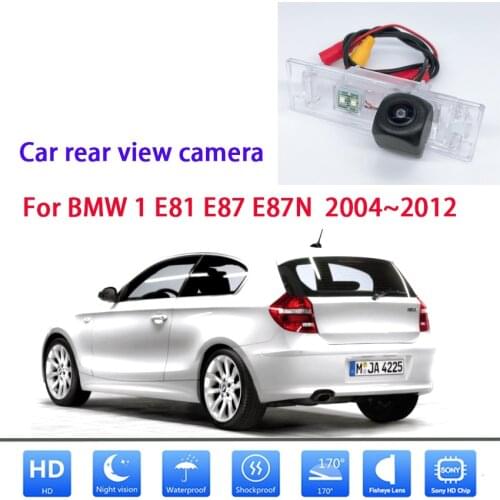 Wireless reversing lens For BMW 1 E81 E87 E87N 2004~2012 car wireless reversing image CCD night vision waterproof