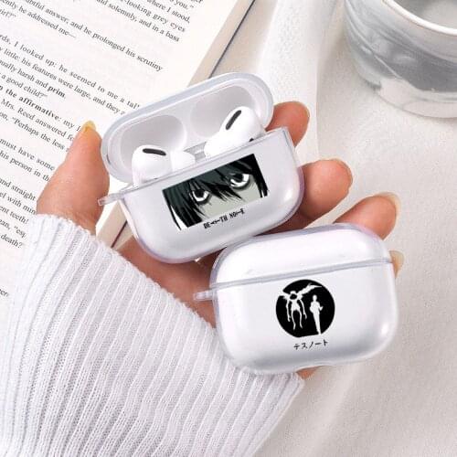 Japan Anime Death Note Earphone Case for Airpods Pro Rem and Misa Soft TPU Clear Transparent Cover for Airpods 3