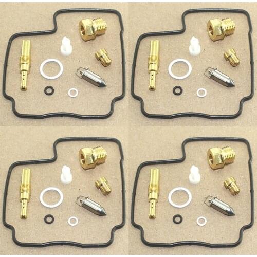4SET for CB400F CB-1 1989-1990 CB400 CB 400 F CB1 Motorcycle carburetor repair kit floating needle seat parts