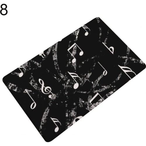 2021 New 40*60cm Kitchen Waterproof Floor Mat Cartoon Music Piano Keyboard Pattern Door Mat Entrance Home Decor Mats for Floor