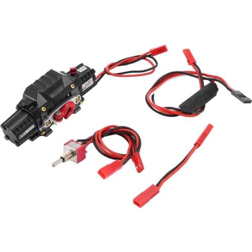 Metal Automatic Winch Wireless Remote Controller System For 1:10 RC Crawler Car For Axial SCX10 90046 TRX4