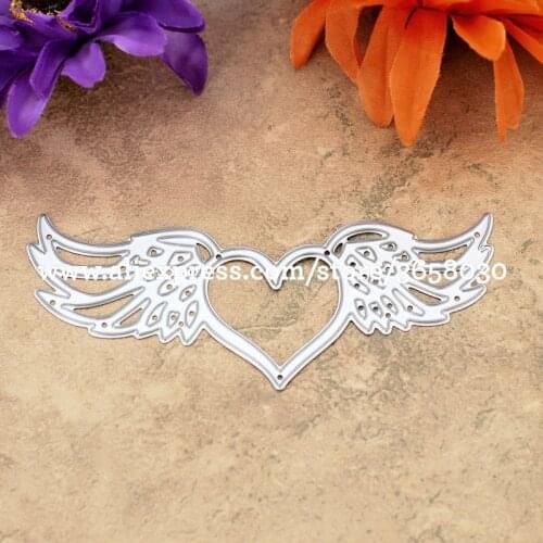Angel Heart Wing Metal Die cutting Dies For DIY Scrapbooking Photo Album Decorative Embossing Folder 8072549